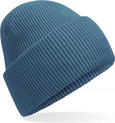 Produktbild von Beechfield B385R | Classic Engineered Deep Cuffed Beanie - Farbe: Airforce Blue - Größe: One Size