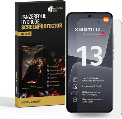 Produktbild von 2x Panzerfolie für Xiaomi 13 HYDROGEL Displayschutz Schutzfolie HD KLAR ANTI-SHOCK/ ANTI-KRATZ/ ANTI-BRUCH/ ANTI-SCHMUTZ