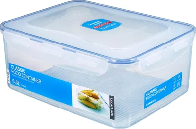 Produktbild von Lock & Lock HPL836, Box, Rechteckig, 5,5 l, Blau, Transparent, Polypropylen (PP), -20 - 99 °C