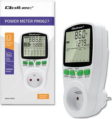 Image de Qoltec Power meter PM0627 3680W with history