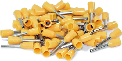Produktbild von Aderendhülsen einzeln Querschnitt 0,5 mm² 8 mm Kabelhülsen 100 Stück isoliert