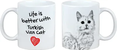 Produktbild von Art-Dog Keramiktasse Türkisch Van Katze