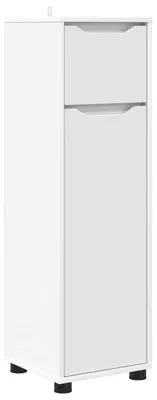 Obrázek produktu pro vidaXL Koupelnová skříňka s dvířky Bílá 30,5 x 30 x 101 cm Materiál na bázi dřeva