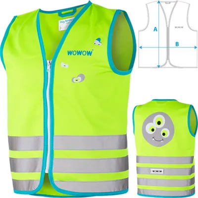 Produktbild von Wowow Sicherheitsweste Crazy Monster Jacket für Kinder, WOWOW, Größe M, grün