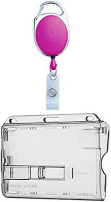 Produktbild von Ausweisset Ausweisjojo Jojo PINK Zipper Kartenhülle Ausweishülle TRANSPARENTER Ausschieber
