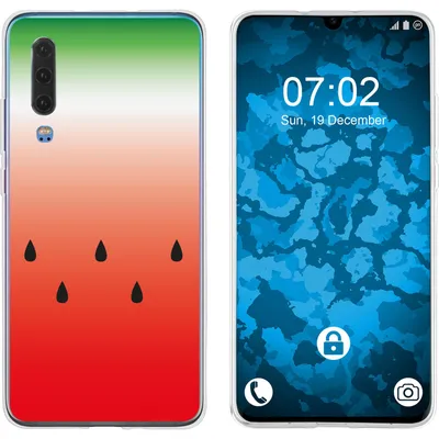 Produktbild von PhoneNatic Case kompatibel mit Huawei P30 Silikon-Hülle Sommer Melone M5