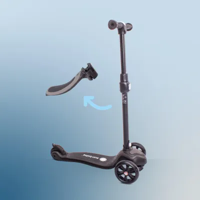 Produktbild von Kinder Roller Kinderscooter Dreiradscooter mit LED Räder, 2-Rädern, Hinterbremsen, Höhenverstellbare