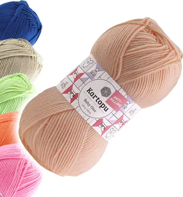 Produktbild von 100g Strickgarn Kartopu BABY ONE Antipilling Babywolle Babystrickgarn, 45 Farben