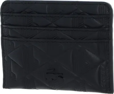Produktbild von LACOSTE Leder Kartenhalter Maheki Credit Card Holder Noir schwarz