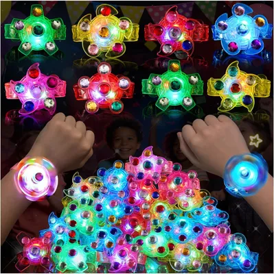 Obrázek produktu pro Sada LED náramků pro děti - 24 kusů - Svítící hračky, dárky k narozeninám