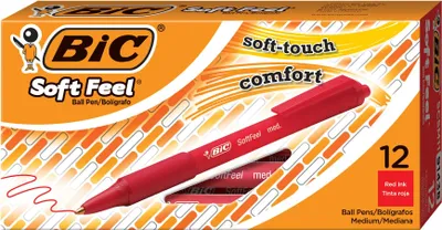 Image de BIC 837399 stylo à bille Rouge Stylo à bille rétractable avec clip 12 pièce(s)