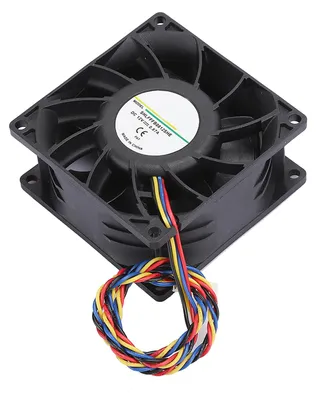 Image de Ventilateur de refroidissement pour processeur à double roulement à billes, PWM, 4 fils, pour boîtier d'ordinateur, vitesse de 4 900 tr/min, 12 V, 0,87 A