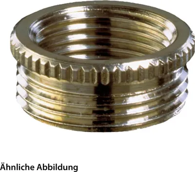 Produktbild von WISKA Adapter M/PG von M32x1,5 auf PG13,5x1,41 MZM-M/PG rund mit Rändel Messing (CuZn) vernickelt Anschlussgewinde