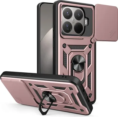 Produktbild von Outdoor Panzer Hülle Xiaomi 15T Handyhülle Kameraschutz Ringhalter in Rosegold