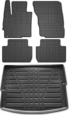 Immagine prodotto di Set di tappetini e rivestimenti per il bagagliaio per Mitsubishi Eclipse Cross 2018-2025 in gomma 5x