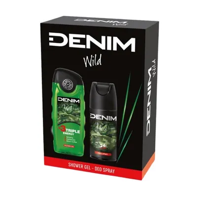 Produktbild von Denim Wild Duo Geschenkset Deospray 150ml + Duschgel 250ml