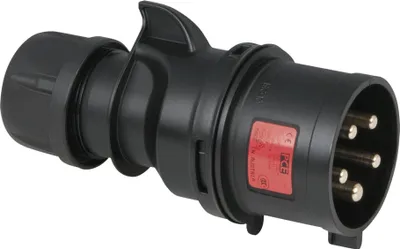 Produktbild von PCE CEE 32 A/400 V 5-pin Plug male Schwarz - IP44