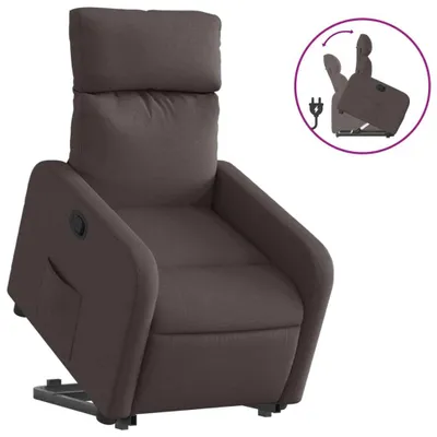 Produktbild von vidaXL Relaxsessel mit Aufstehhilfe Dunkelbraun Stoff
