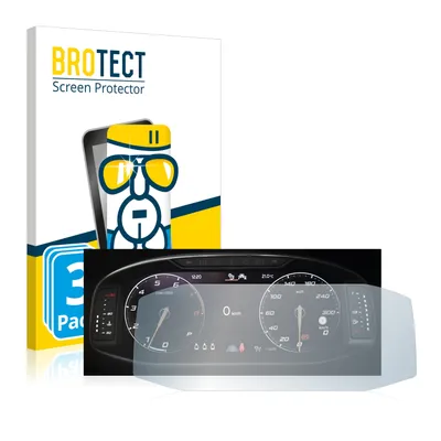 Produktbild von 3x BROTECT Schutzglas für Seat Ateca Facelift 10.25" Tachoanzeige Schutzfolie Panzer Folie Glas Display Schutz klar
