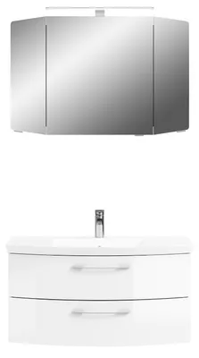 Produktbild von Pelipal Cassca Sprint Badmöbel-Set mit Spiegelschrank und Waschtischunterschrank