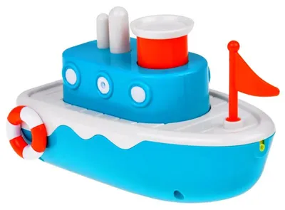 Produktbild von Schwimmendes Kinderbadeboot mit Aufziehmechanismus spritzt Wasser ZA5603