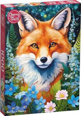 Imagen del producto de PLATON Puzzle de 1000 piezas, "Zorro rojo entre las flores", modelo 31148