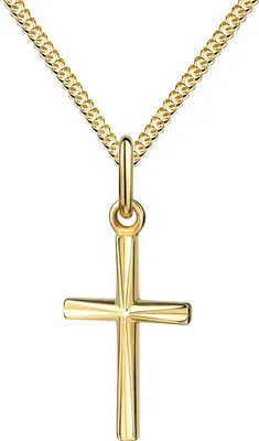 Produktbild von Anhänger-Kreuz 333 Gold für Damen Kreuzanhänger mit reflektierender Struktur Kettenanhänger + Schmuck-Etui und Schmuckzertifikat