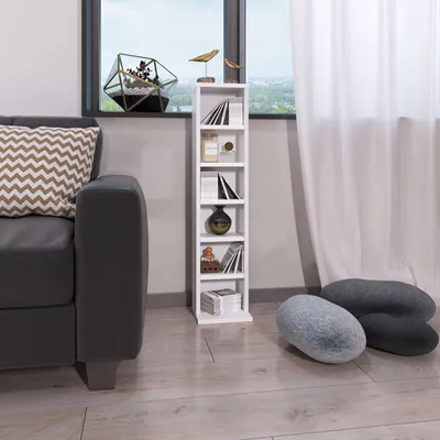 Produktbild von CD-Regal 901 Standregal 21x20x91cm weiß