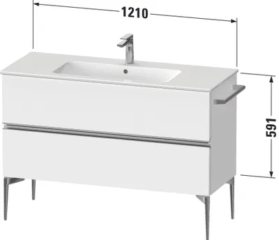 Produktbild von DURAVIT SV46460BD490000 Sivida WTU 1210x591x477mm,f. Bodenst.