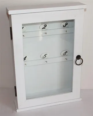 Produktbild von 12 Schlüsselschrank Emil Antik weiss Holz Landhaus Stil