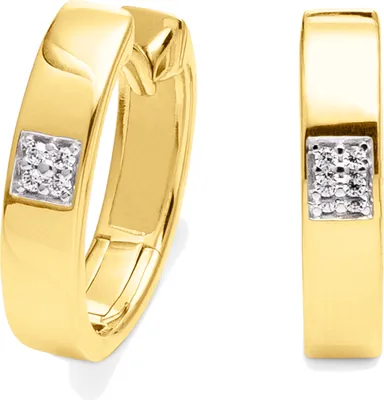 Produktbild von Orolino Ohrringe Gold 585 mit 6 Brillanten zus. 0,03ct.