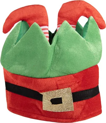 Zdjęcie produktu dla Clayre & Eef Dekoracje świąteczne Czapka świąteczna 30x26 cm Czerwona Syntetyczna