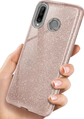 Produktbild von GLITTER-Case für Huawei P30 Lite/P30 Lite New, Farbe:Gloss - Rosé