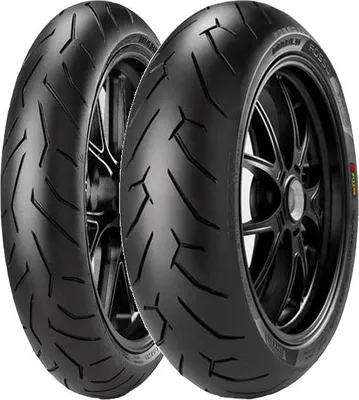 Obrázok produktu pre Pár pneumatík PIRELLI 120/70-17 ROSSO 2 (D) + 180/55-17 ROSSO 2