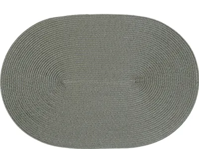 Produktbild von Tischset oval Polypro grau, 6 Stück. 2004-14