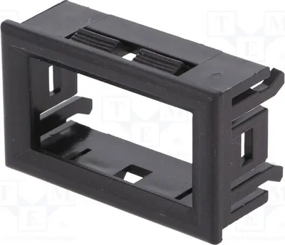 Produktbild von 1x Gehäuserahmen schwarz Außenmaße: 29x47,7x20mm  Innenm: 22x41mm FI-120 BK Gehäus