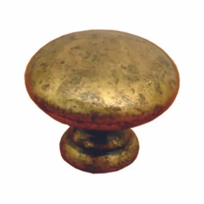 Productafbeelding van Meubelknop van zamac, diameter 30 mm, antiek brons, set van 24 stuks