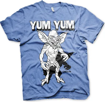 Image de Gremlins Yum Yum T-Shirt - X-Large - Blue-Heather