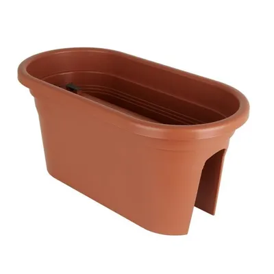 Produktbild von artevasi© VENEZIA Jardiniere Geländerkasten Terracottafarben 60 cm - Kunststoff