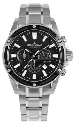 Immagine prodotto di Jacques Lemans Cronografo Liverpool Steel Black