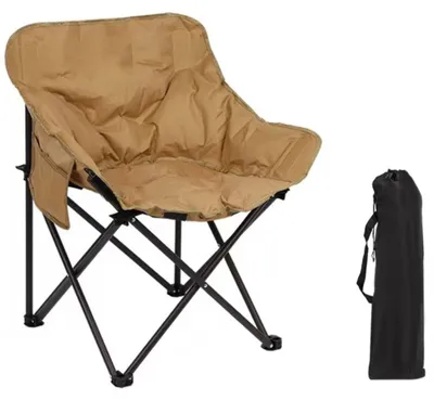Produktbild von Faltbarer Campingstuhl mit hoher Rückenlehne und Seitentasche