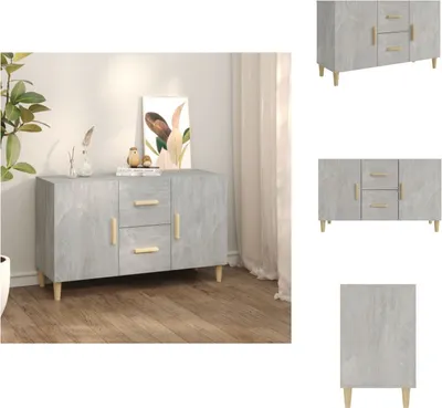 Produktbild von vidaXL Sideboard Betongrau 100x36x60 cm Holzwerkstoff -  Sideboards