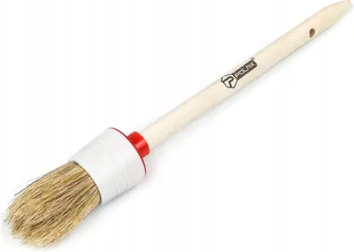 Obrázek produktu pro Kulatý štětec STANDARD smíšené štětiny dřevěná rukojeť 6/30 mm Polax