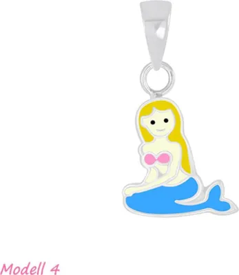 Produktbild von Meerjungfrau Kette Silber 925: Kinderschmuck Anhänger Modell 4 ohne Kette