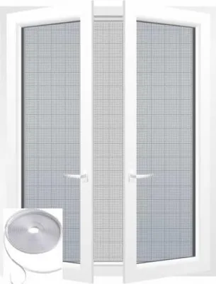 Produktbild von Essentiel Moskitonetz-Set mit Befestigungsband 170x180cm weiß - Essentiel