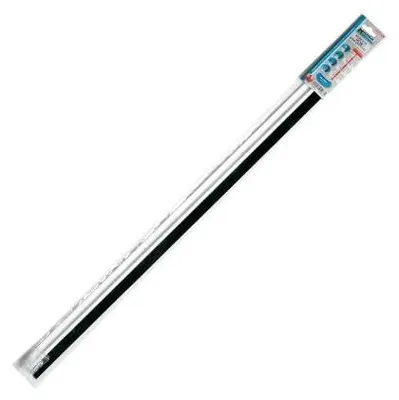 Image de Baguette d'étanchéité en métal blanc avec brosse 1 mètre
