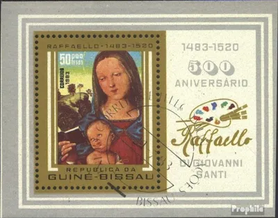 Produktbild von Briefmarken Guinea-Bissau 1983 Mi Block251 (kompl.Ausg.) gestempelt 500. Geburtstag von Raffael