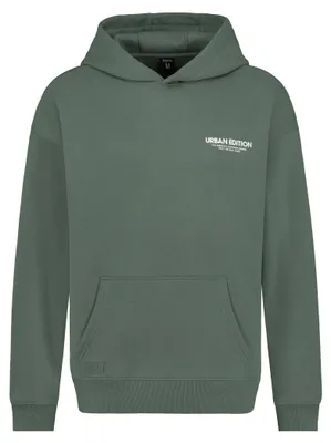 Produktbild von Sublevel Hoodie mit Kapuze und Kängurutasche Schriftzug-Print hinten Größe: XL