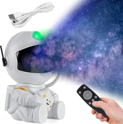 Zdjęcie produktu dla Projektor Gwiazd Nieba Led Lampka Nocna Astronauta