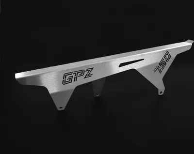 Obrázek produktu pro Ochranný kryt řetězu kompatibilní s Kawasaki GPZ 750 BJ 1982-85 Stříbrné logo